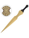 Niet-officiële replica van Achilles Troje zwaard, met standaard