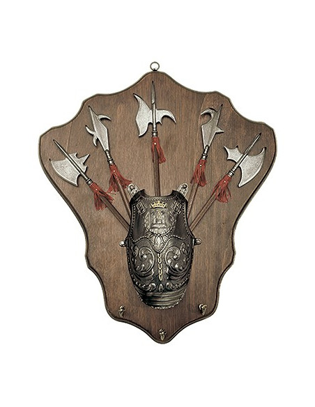 Panoply middeleeuwse hellebaarden