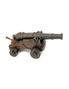 Kanone s. XVI Holz und Bronze (86 x 50 x 35 cm.)