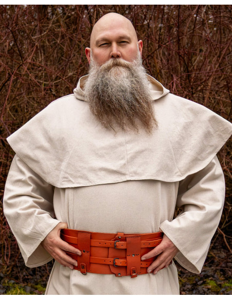 Doppelter mittelalterlicher Leder...