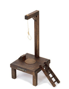 Mittelalterlicher Galgen (14x14x30 cm.)
