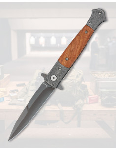 Albainox kniv. zebra træ