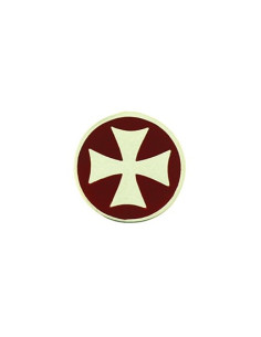 Broche Cruz Templaria en plata