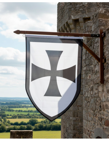 Estandarte medieval en pico con Cruz...