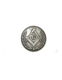 Vrijmetselaars zegel broche
