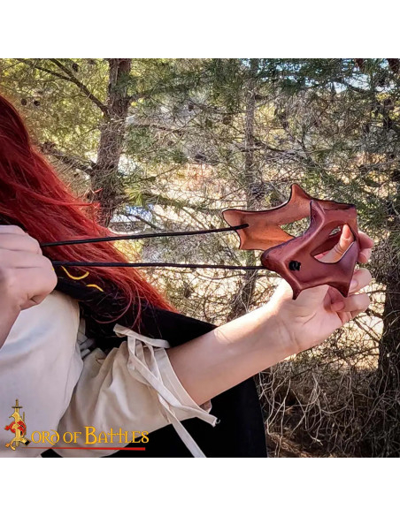 Braune Ledermaske für LARP