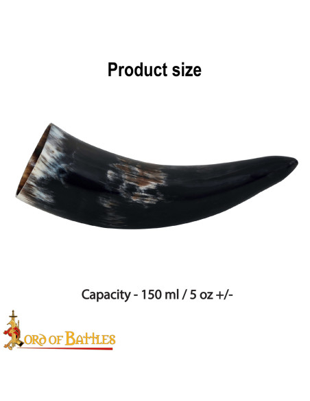 Cuerno natural vikino para beber...