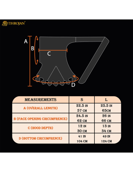 Gugel medieval en lana modelo...