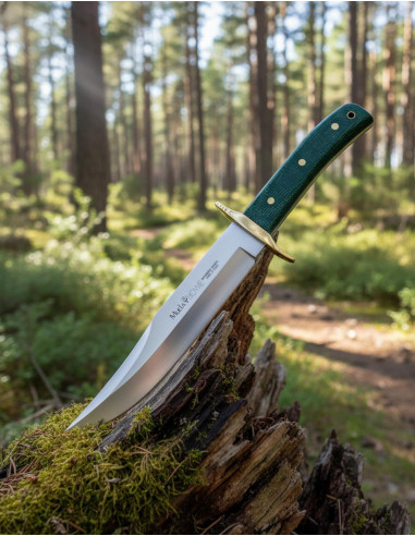 Muela Bowie Jagdmesser, grüne Jute Micarta