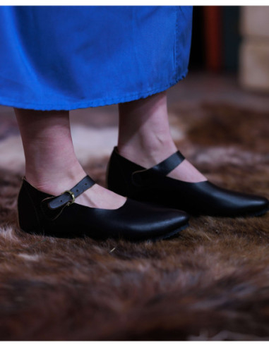 Mocasines en cuero modelo Jadwiga, color negro