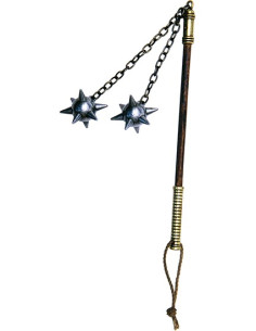 Mini mace 2 hoveder, langt håndtag
