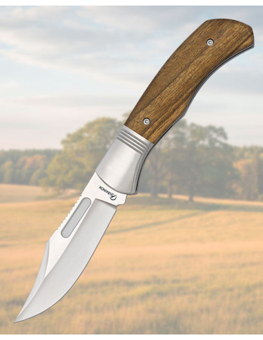 Navaja Albainox mango cebra, hoja 9 cm. acero inox