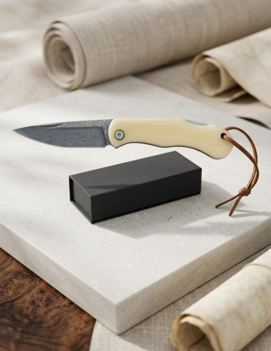 Albainox Navaja Damasco 73 capas Bloqueo Back lock