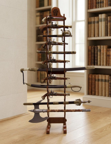 Stående udstiller 24 pistoler (162 cm.)