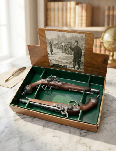 Set 2 pistolas italianas de duelo, 1825