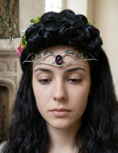 Tiara med krystalperler