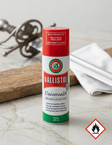 Aceite limpieza hojas espadas