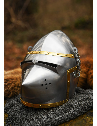 Picudo-Bacinett mit Betrachter, Jahr 1390