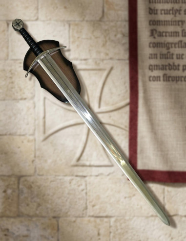 Templerschwert mit Unterstützung