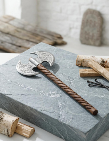 Wikinger-Doppelklingenaxt, 60 cm.