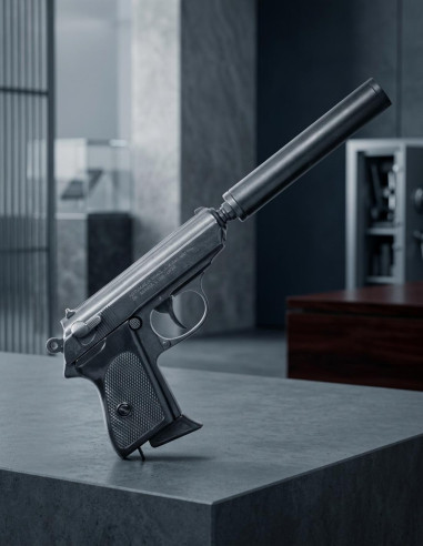 Duits James Bond 007 pistool met geluiddemper