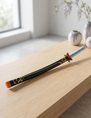 Katana aus Stahl Shinobu Kocho Demon Slayer, 103 cm.