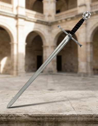 Mandoble de los Reyes Católicos en Plata