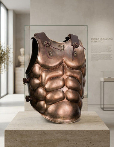 Muskulöser Kürass des römischen Kommandanten