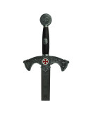 Rustikt Templar-sværd, dekoreret