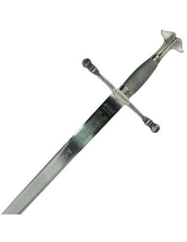 Espada Carlos V, acero inoxidable
