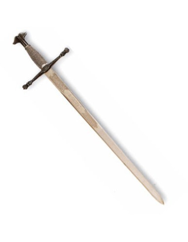 Espada Carlos V, hoja rústica grabada