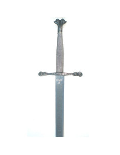 Espada Carlos V, hoja rústica grabada