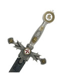Espada templaria decorada