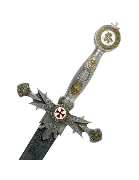Espada templaria decorada