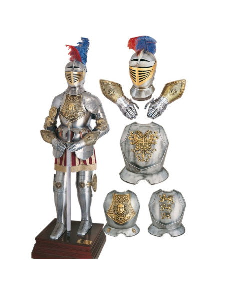 Gravierter Kriegerhelm aus dem 16. Jahrhundert