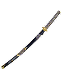 Katana skede blå-guld 2