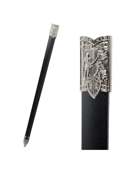 Espada Colada Cid con puño cincelado Espada Colada Cid con puño cincelado