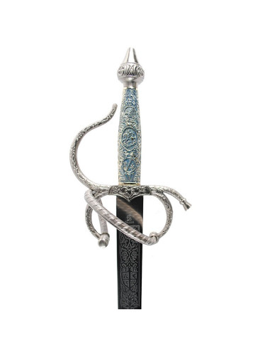Espada Colada Cid con puño cincelado