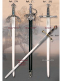 Espada Tizona Cid con puño cincelado
