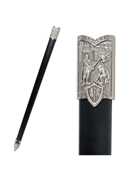 Espada Tizona Cid con puño cincelado