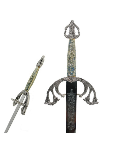 Espada Tizona Cid con puño cincelado