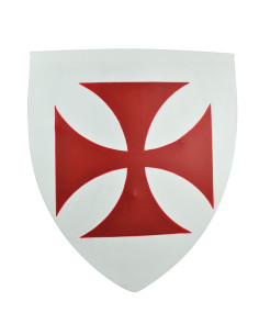 Funktionelt Templar-skjold, 50x60 cm.