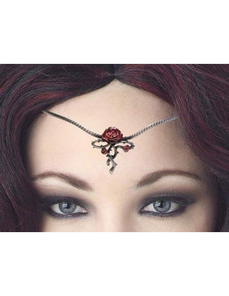 Tiara con perlas de cristal