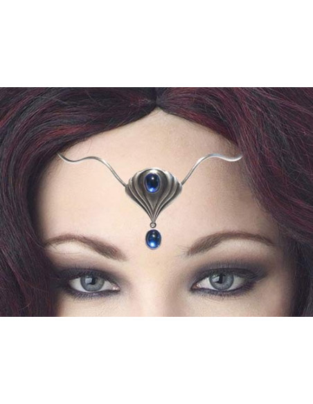 Tiara mit Kristallperlen