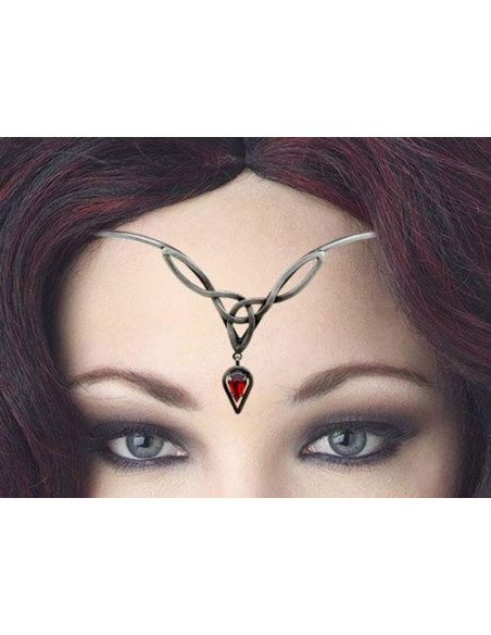 Tiara mit Kristallperlen