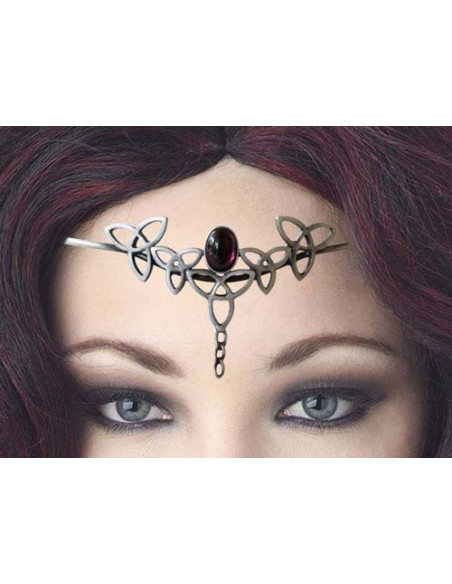 Tiara mit Kristallperlen