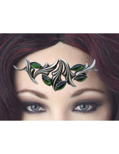 Tiara med krystalperler
