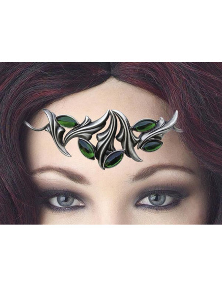 Tiara met kristallen parels