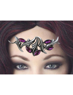 Tiara con perlas de cristal