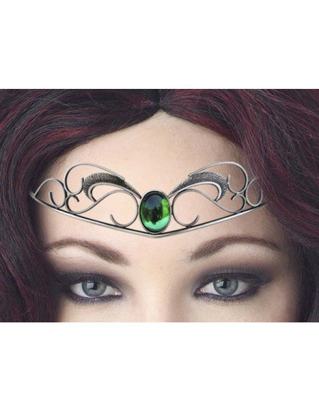 Tiara mit Kristallperlen